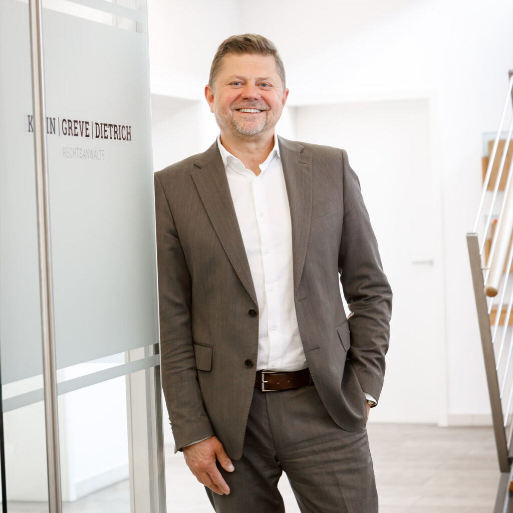 Fachanwalt für Arbeitsrecht Bielefeld. Fachanwalt für Bau- & Architektenrecht Bielefeld. Dr. Bernd Dietrich. Klein Greve Dietrich Rechtsanwälte Partnerschaft mbB.